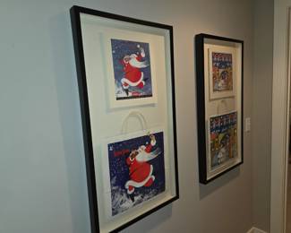 Shadow box holiday framed art