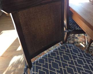 Woven dining chairs