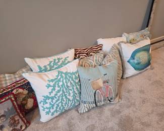 Lots of throw pillows