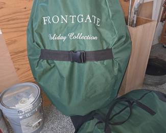 Frontgate Christmas tree on wheels