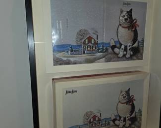 'Neiman Marcus' framed cow cat
