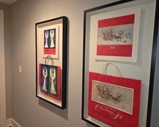 Shadow box Holiday framed art pieces