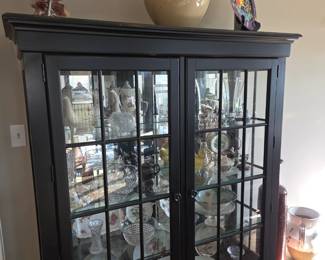 Glass front display cabinet
