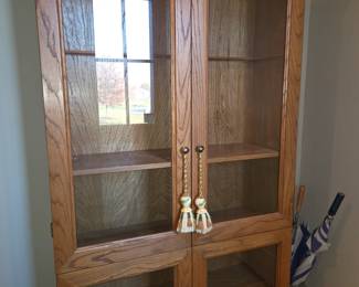 Glass front bookcase