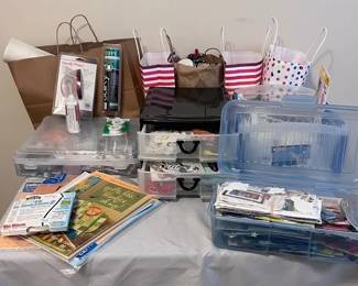 Large Lot of Embroidery Sewing Supplies