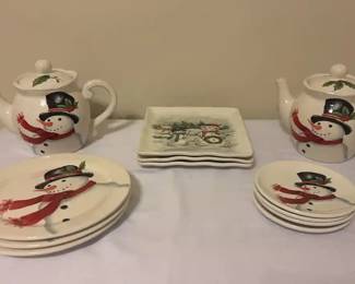 Maxcera Snowmen Teaset