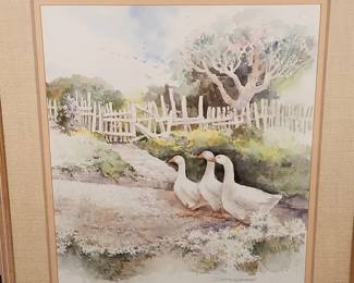 Three White Geese by Dawna Barton