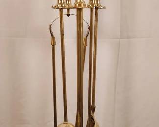 Brass Fireplace Set