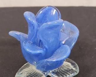 Murano Glass Flower Candle Holder