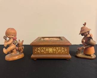 Hand Carved Wood Figurines From Italy