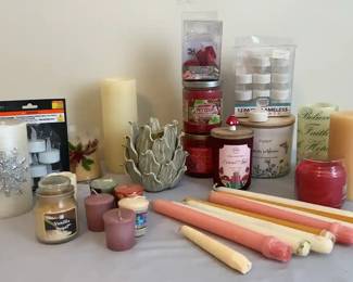 Lot of Scented And Other Candles