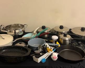 Huge Mystery Lot Of Pots And Pans