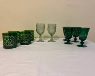 Green Glasses by Fitz and Floyd and more