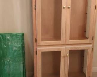 Oak Curio Cabinet by Woodcraft Industries