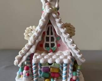 001 Illuminated Gingerbread House by Kurt Adler