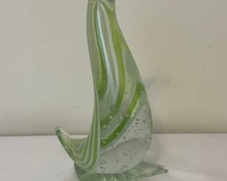HandBlown Art Glass Penguin Sculpture