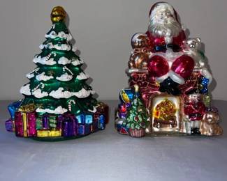 Santa Christmas Tree Tabletop Decorations