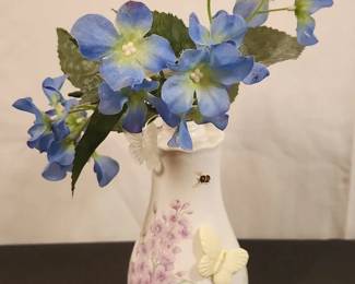 Lenox Blue Flower Pot Butterfly Meadow