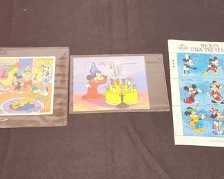 Mickey Mouse Thru The Years Stamp Collection