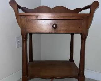 Small Table with Drawer Shelf