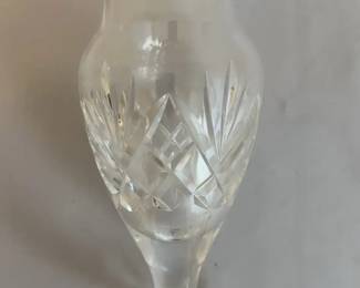 Vintage Waterford Crystal Heavy Stemmed Vase