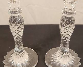 Tall Waterford Crystal Candle Holders