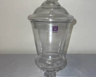 Tall BX Glass Candy Dish with Lid