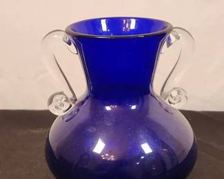 Cobalt Blue Glass Vase