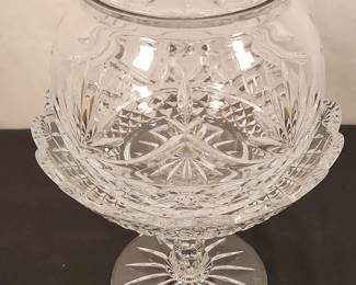 Waterford Crystal Jar On Stand With Lid