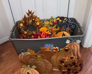 Large Mystery Lot of Fall Decorations