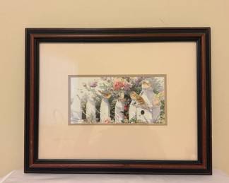 Birds On The Fence By Marilyn Simandle