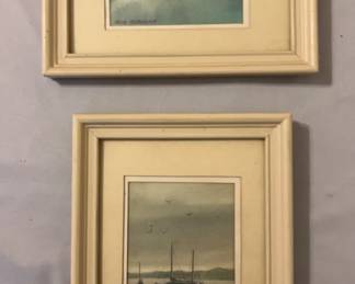 Framed Seagull Boat Prints