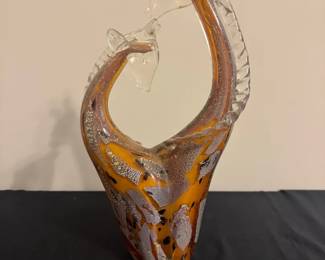 003 Dale Tiffany Affectionate Glass Giraffe