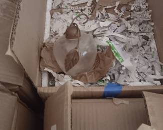 Glass Apple Christmas Ornaments