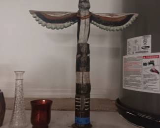 Vintage Alaskan Totem Pole.