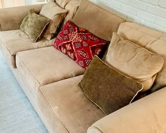 Large Couch Tan Fabric