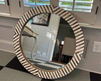 West Elm mirror with marble