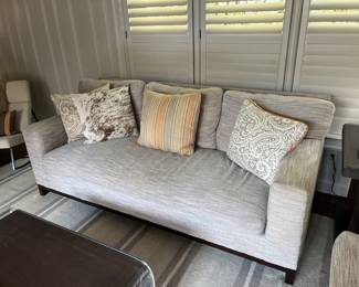 Lee Industries sofa with custom pillows