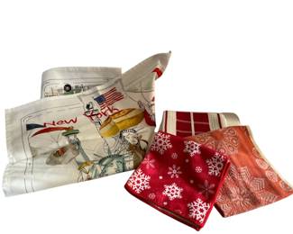 New York Saks Fifth Ave tea towel