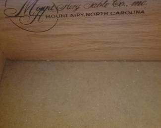 Mount Airy North Carolina dining room set