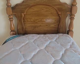 Twin bed with mattress