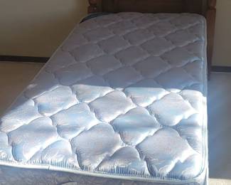 Twin bed with mattress