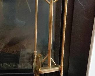 Fireplace Set With Decorative Stand