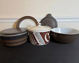 Terra Pattern Pyrex Casserole And Bowl With Signature Series Casserole And More
