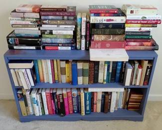 Bookshelf and Books Mystery Lot