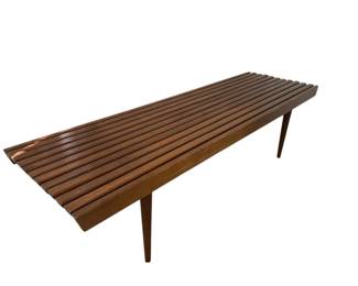 MCM Wooden Slat Bench Or Coffee Table