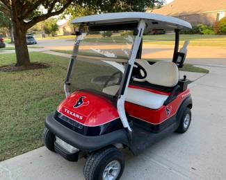 Club car Precedent model with review mirror. Batteries are 2 years old and has outside cover. Runs great!