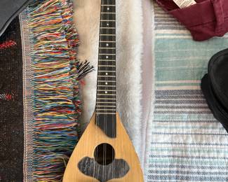 Greek Baglamas, long-necked bowl-lute, similar to a miniature bouzouki