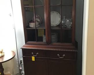Mahogany china cabinet