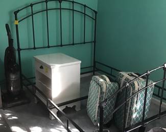 Metal bed, end table, etc.